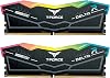 TEAMGROUP T-Force Delta RGB DDR5 32GB Kit 2x16GB 6400MHz PC5-51200 CL40 Desktop Memory Module for Ram Black Z690 - FF3D532G6400HC40BDC01