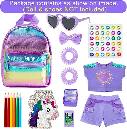 Miniatura 2 de Accesorios de ropa de muñeca de 18 pulgadas 4 piezas diferentes de disfraz de princesa para muñecas de 18 pulgadas