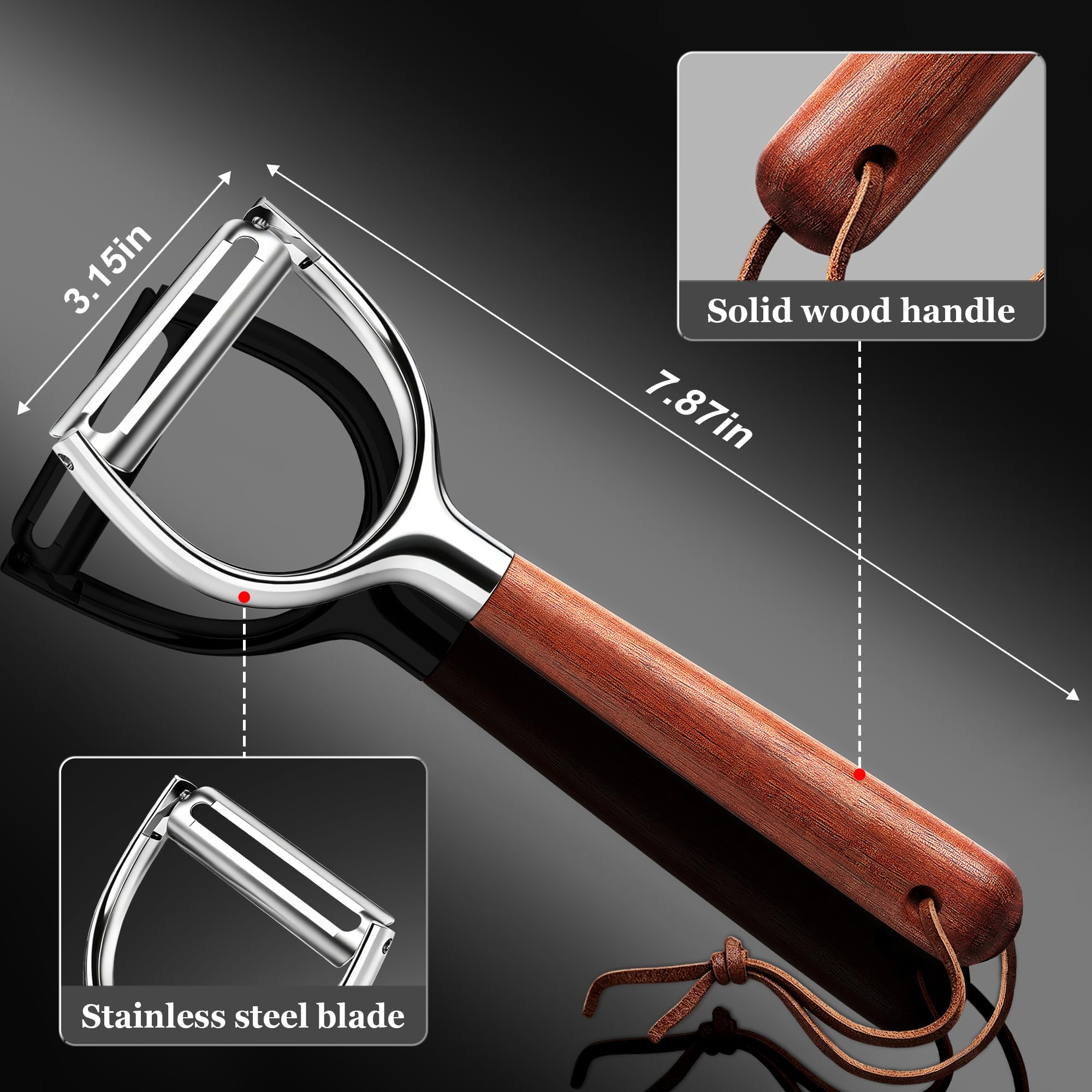 OERPHO Vegetable Peeler, Premium Y-Shape Potato Peeler - Image 2