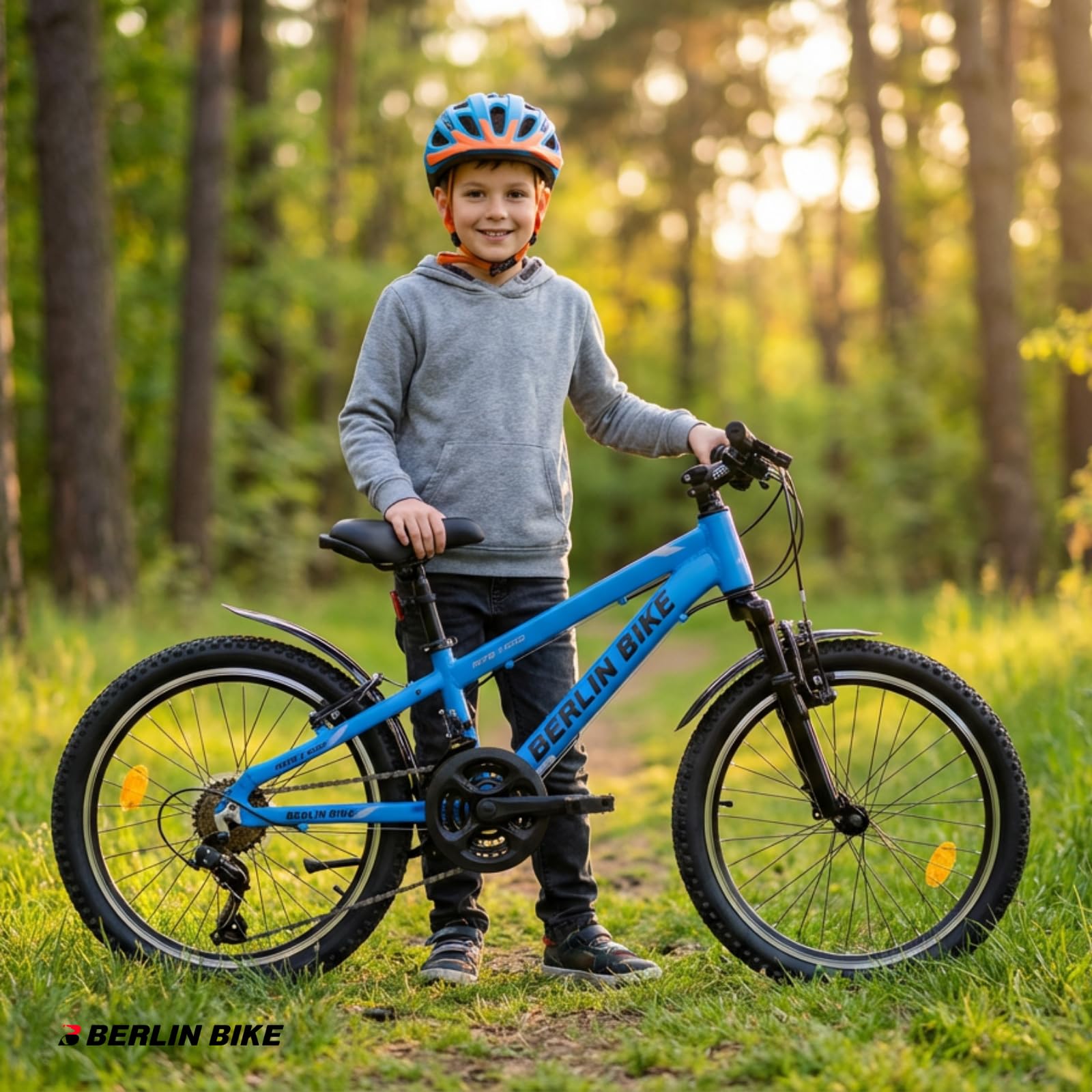 Mountainbike MTB1 Kid: 20 Zoll Aluminiumrahmen, 21-Gang Shimano, Mountainbike
