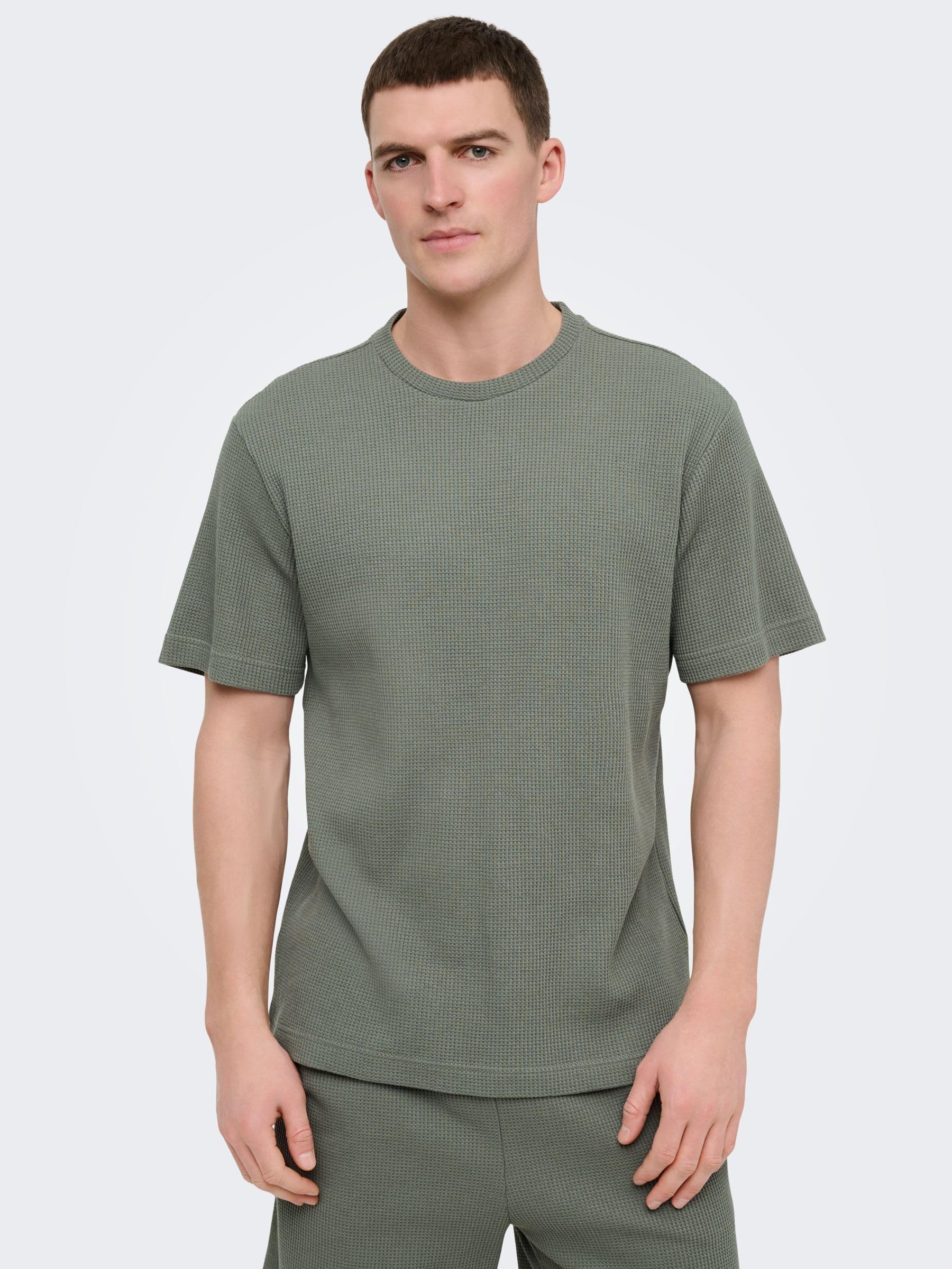 ONLY & SONS Onstobie Reg SS Tee, Castor Gray, L