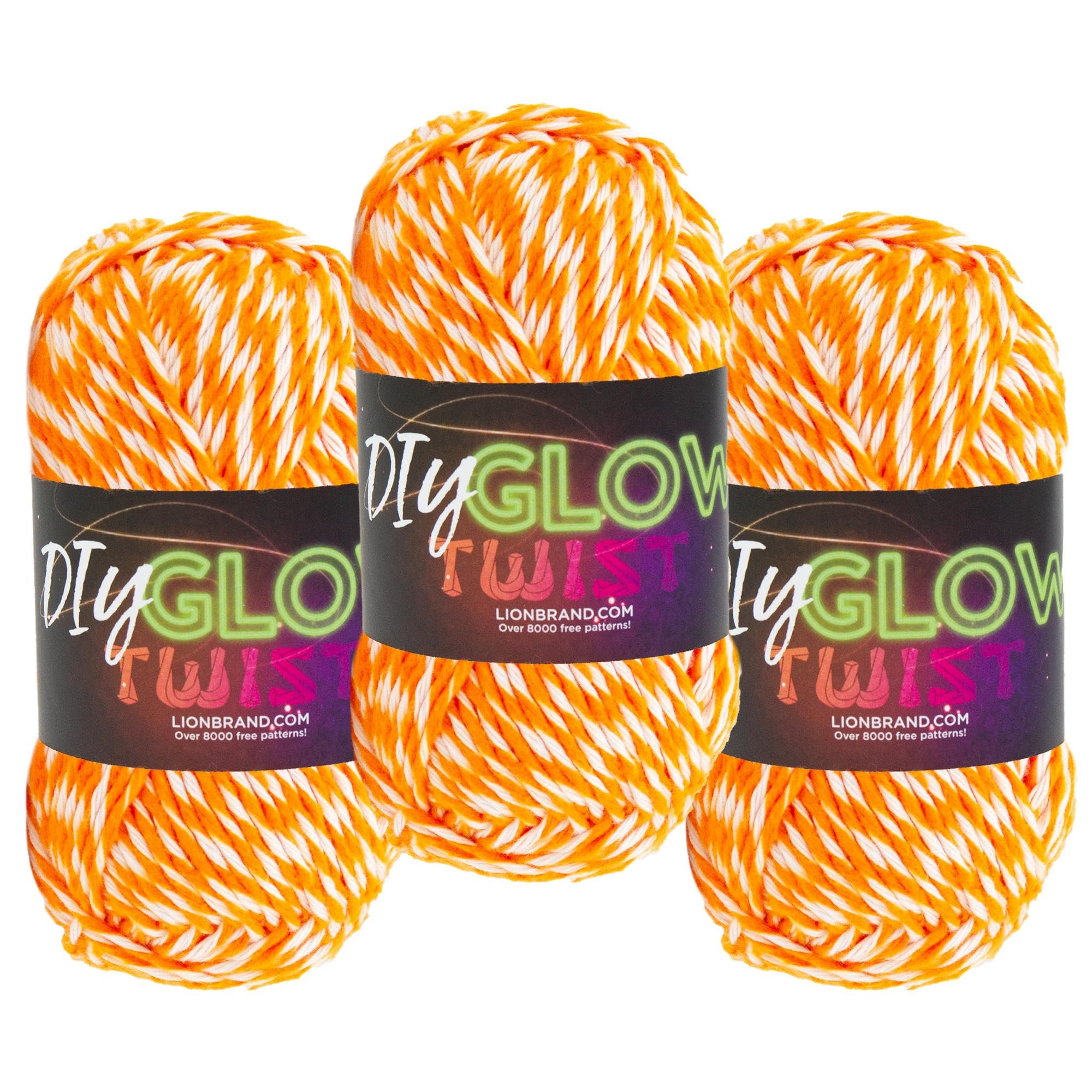 Amazon.com: Lion Brand DIY Glow Twist Yarn, Yarn for Knitting