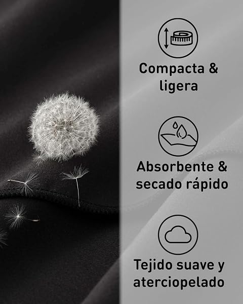 Fit-Flip Toalla Microfibra Gimnasio - compacta, Ultraligera y de Secado rápido – Toallas para Gym, Piscina, Viaje, Natacion y Playa Grande - 2
