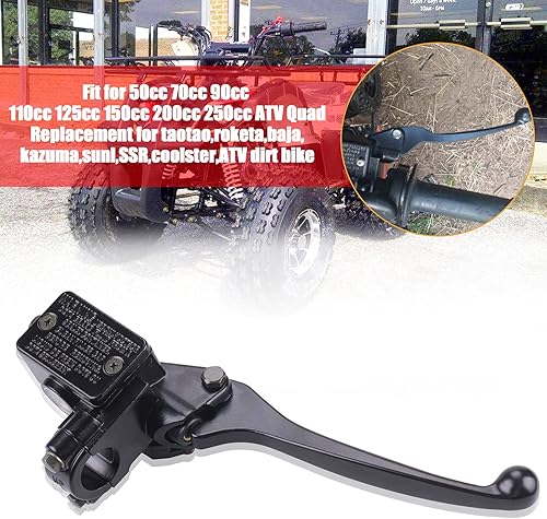 Miniatura 5 de Cilindro maestro de freno derecho Palanca de freno para Taotao Sunl 50cc 110cc 125cc Polaris Outlaw 525 Roketa Taotao Kazuma Eton Baja Honda 250R