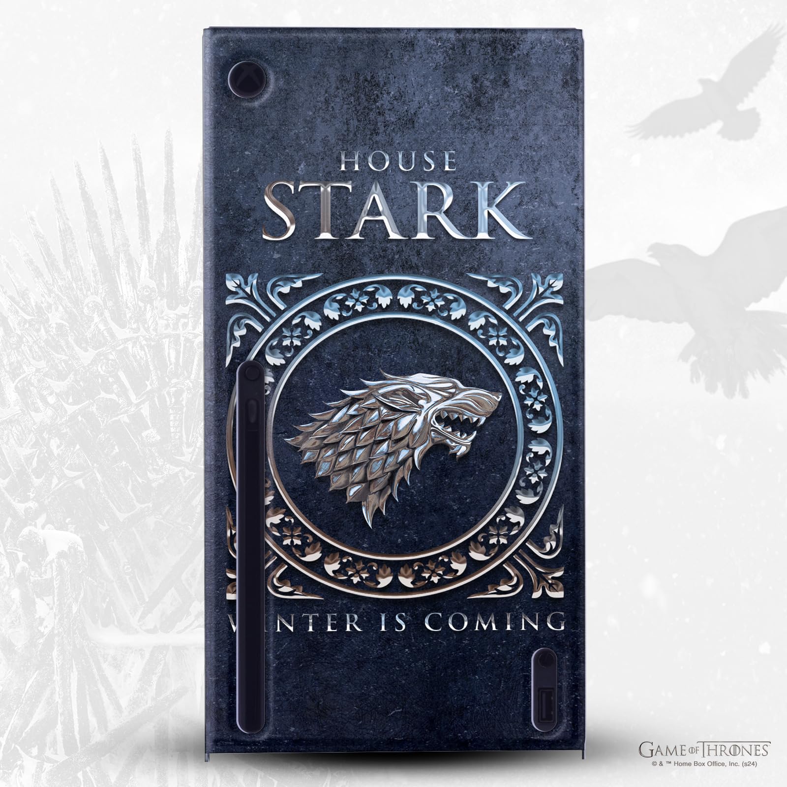 Head Case Designs Offizielle HBO Game of Thrones Haus Stark Siegel Und Grafiken Spielekonsolen Wickeln kompatibel mit Xbox Series X
