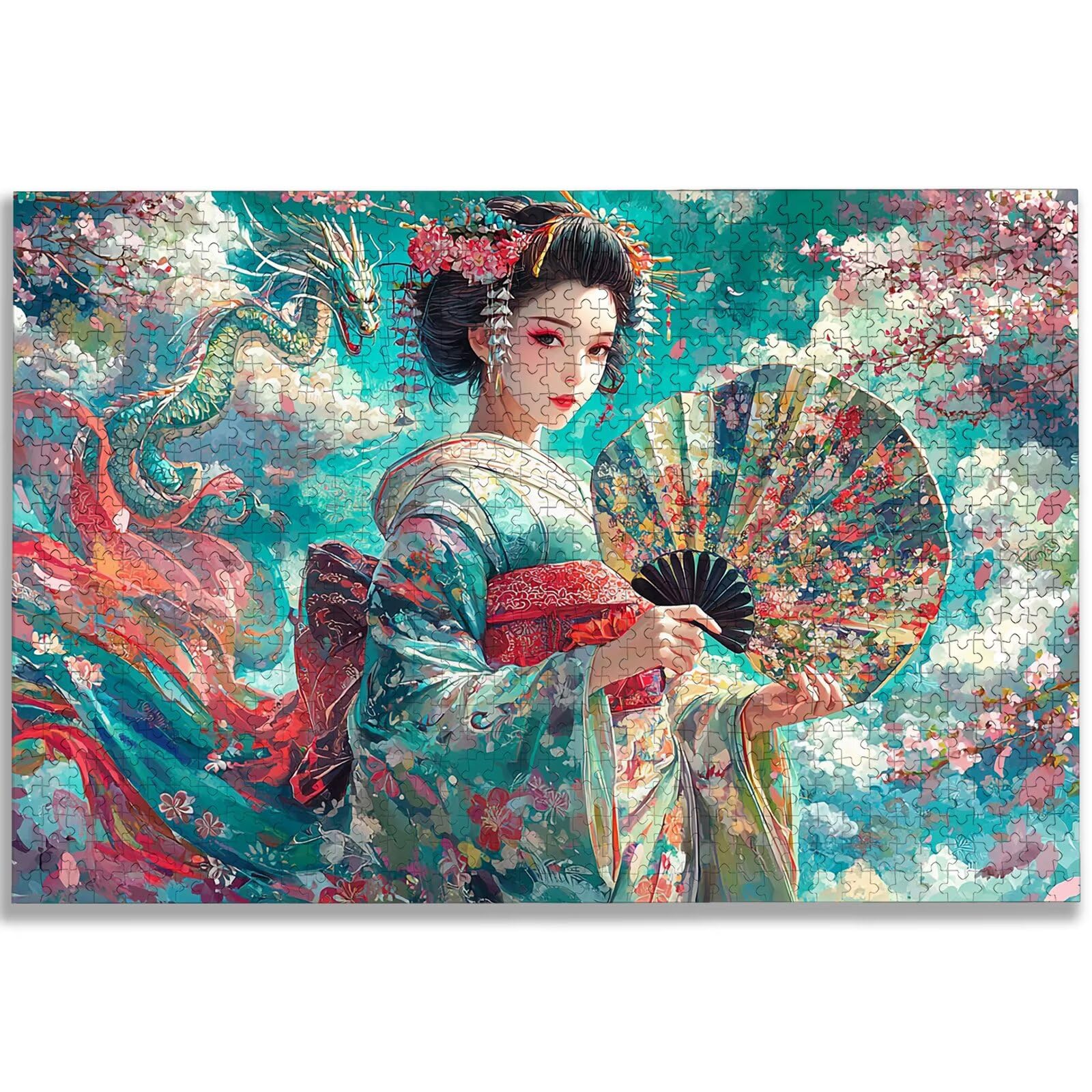 Puzzle 5000 sztuk Japonia, Uroda Puzzle 5000 sztuk dla dorosłych i nastolatków, drewniane puzzle z wykwintnym opakowaniem, rodzinne gry edukacyjne, dekoracje domu, prezent dla dorosłych-1641