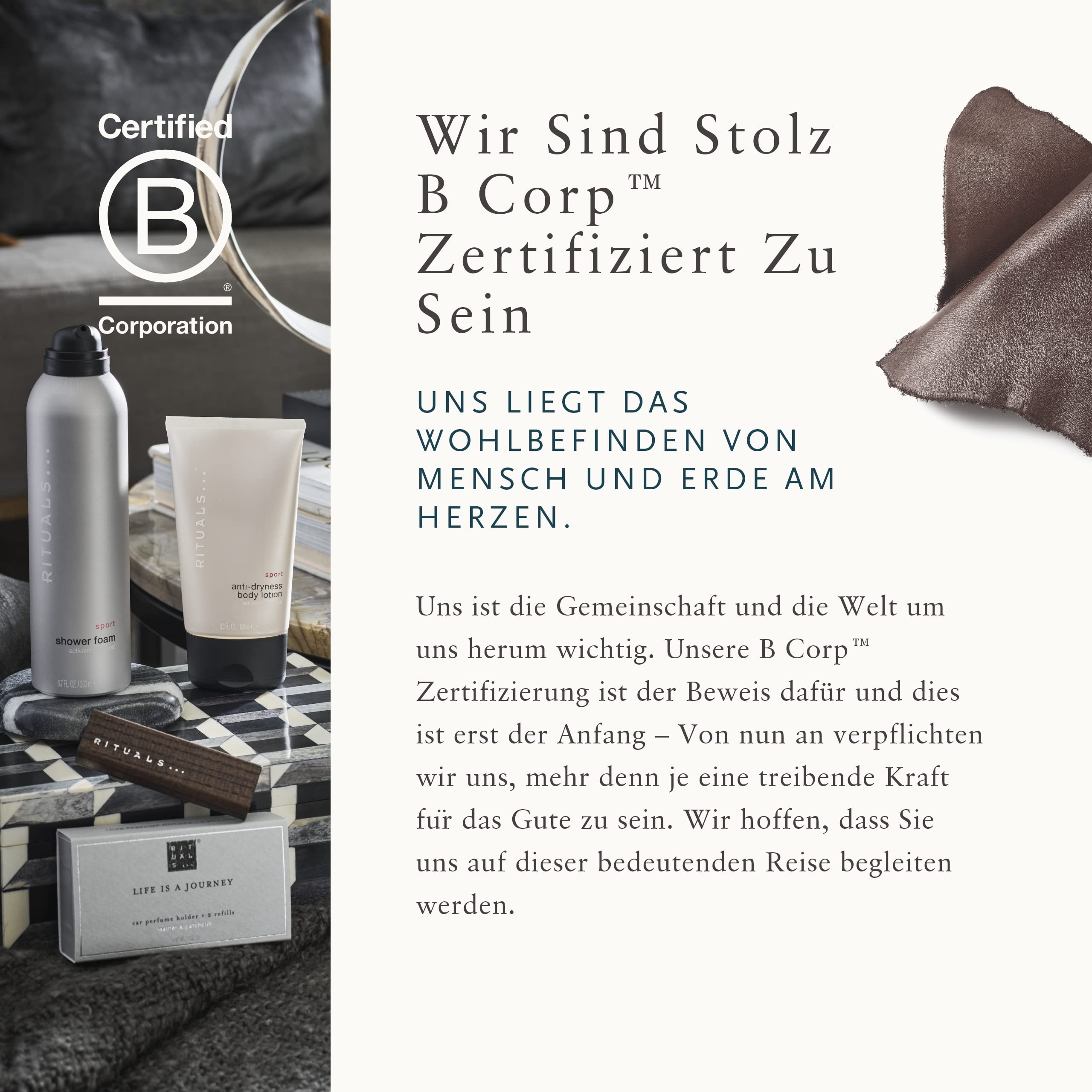 RITUALS Auto-Duft Nachfüllpackung von das Sport Collection, 6 g – Auto-Parfüm mit Leder, Tonkabohnen und Patschuli – anregend und erfrischend