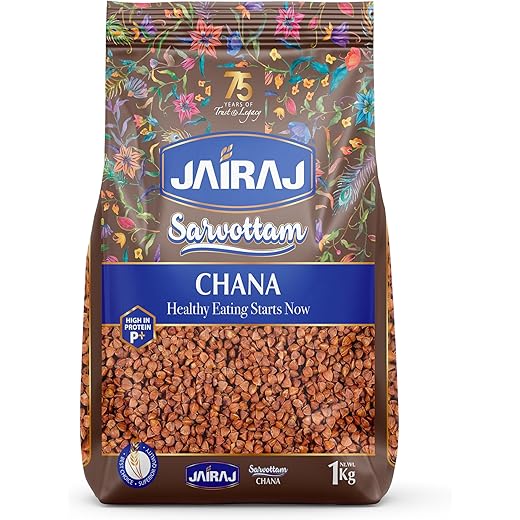Jairaj Sarvottam Chana 1kg Naturally Rich in Protein & Fibre