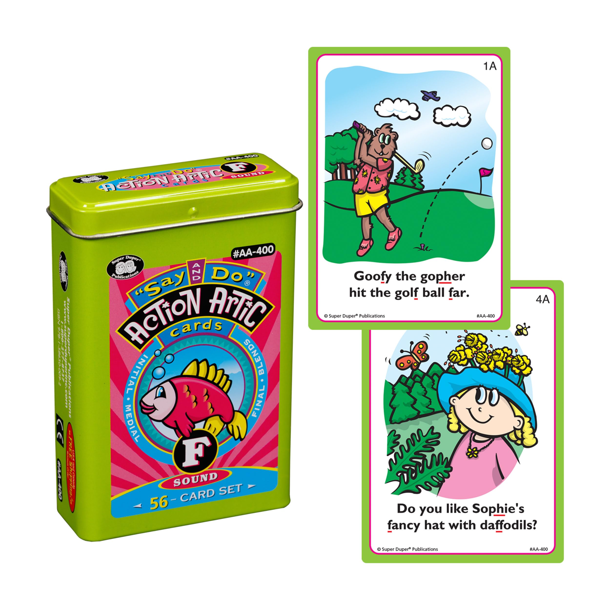 Super Duper Say And Do Action Artic Fun Deck Combo - 560 Articulation Flash Cards For Speech Therapy & Learning