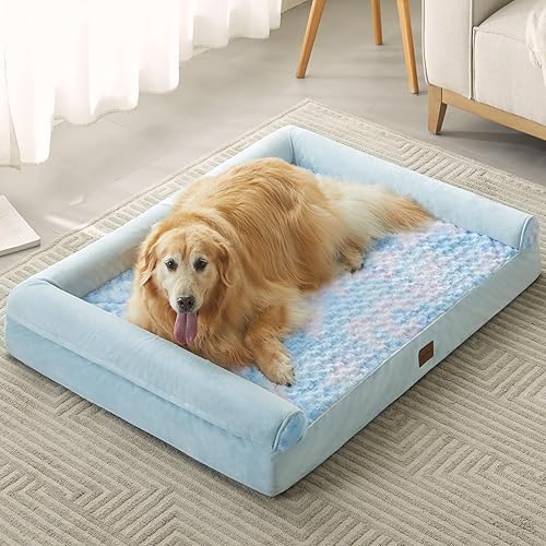 BFPETHOME Camas lavables para perros medianos, cama ortopédica para perros medianos, sofá cama para perros grandes con funda extraíble lavable,
