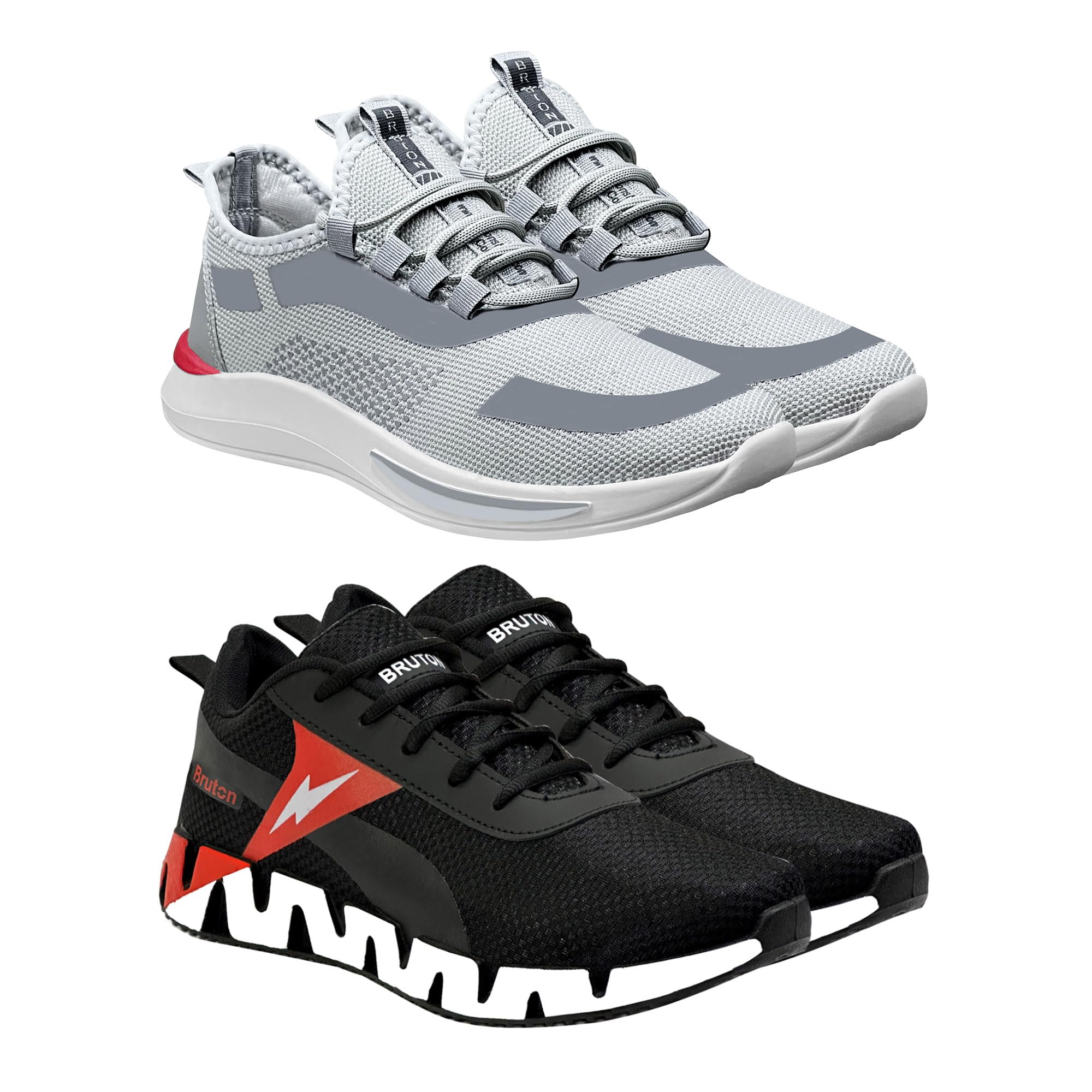 BRUTON Shoes for Trendy Shoes | Gym Shoes | Sports Shoes | Running for Mens & Boys -(Combo Pack of 2, Size-8) (B0CHDYB8FR) Amazon Price History, Amazon Price Tracker