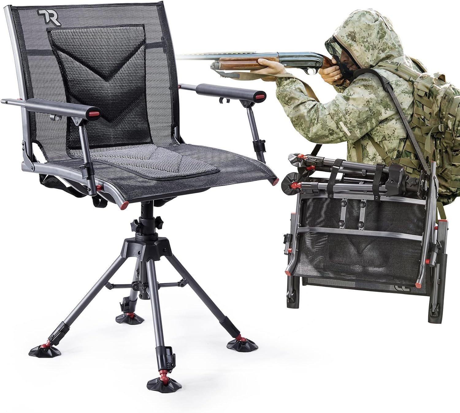 TR 360 Degree Swivel Hunting Blind Chair