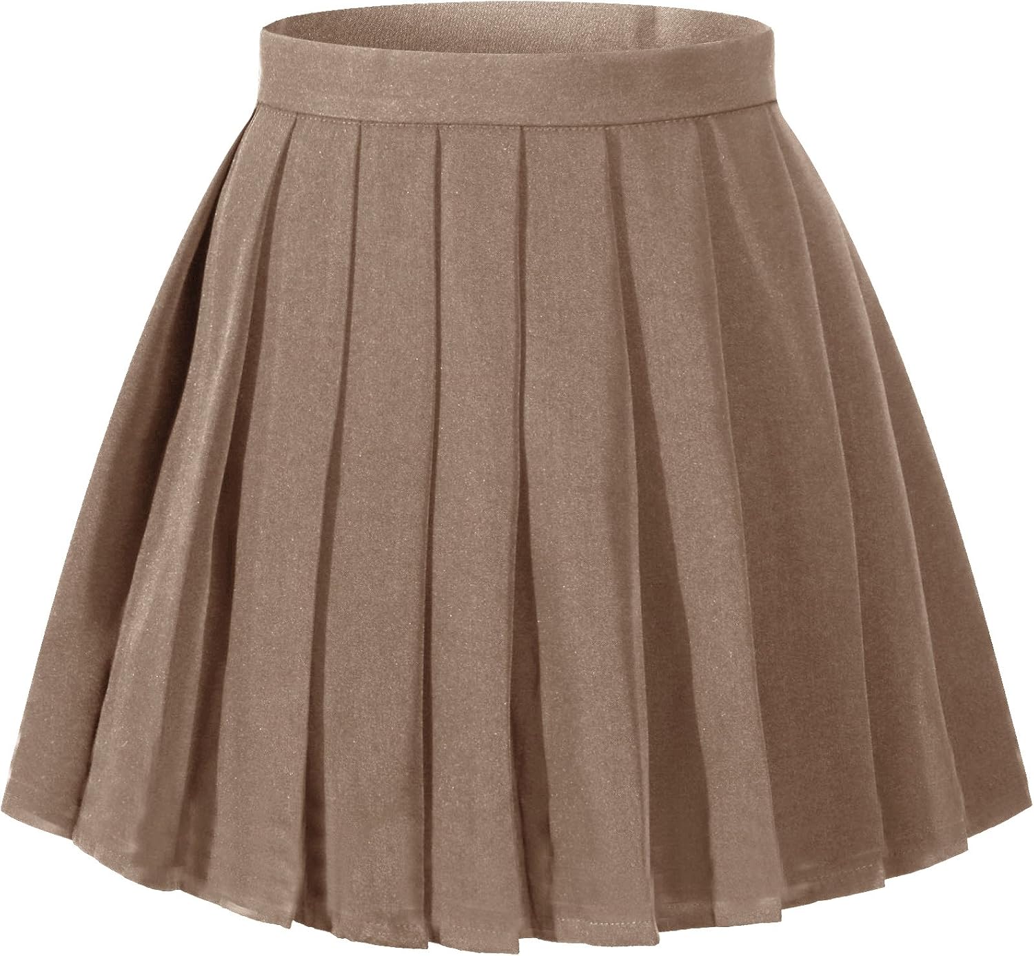 Beautifulfashionlife Women Girls Short Plaid Pleated Skirts Uniform Cosplay Costumes 2 Dark Brown