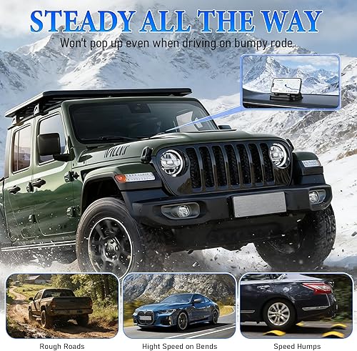 Miniatura 6 de Car Phone Holder 360 Degree Rotation, Suitable for car Navigation in-car Dashboard, Horizontal and Vertical Screen Adjustment Angle, Suction Cup