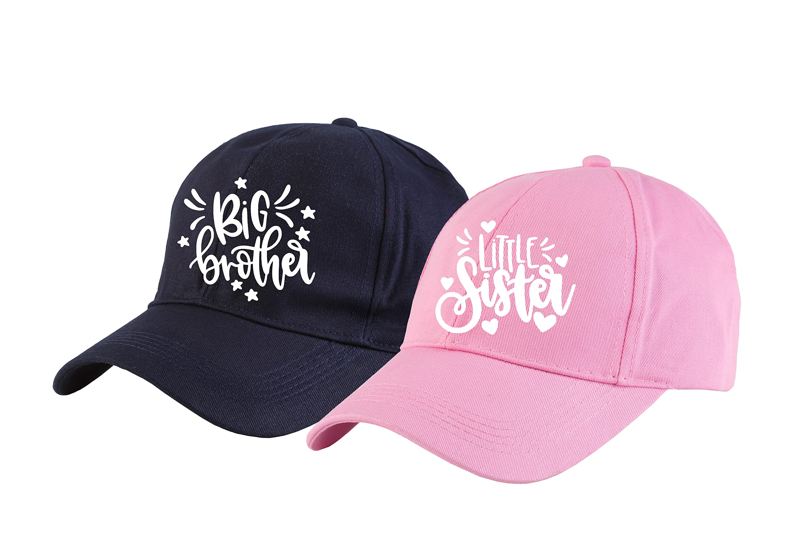 aica Big Brother & Little Sister Cotton Cap – Blue & Pink Color, Adjustable Strap, Free Size-picture-18
