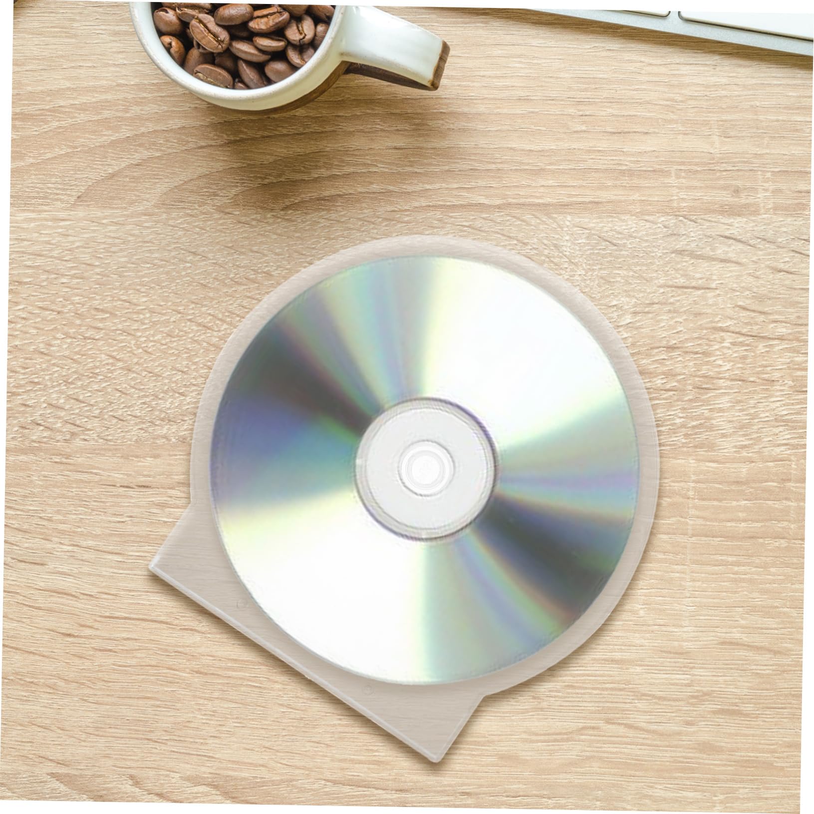 Ciieeo Custodia per CD Rigida Design Rafforzato, Custodia Trasparente per 50 Dischi, Organizzatore per Dischi Portatile