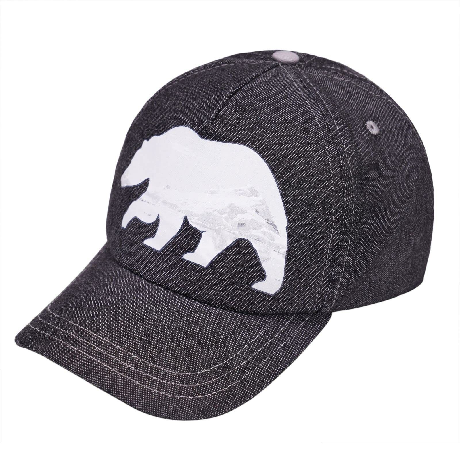 accsa Boys Baseball Cap Kids Trucker Hat Cute Bear Hat for Boys Adjustable Baseball Cap for Summer Sports Travel