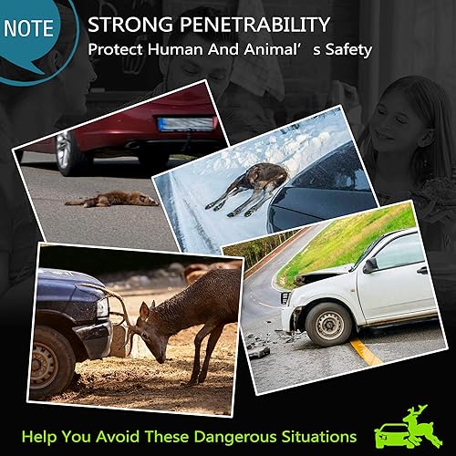 Miniatura 4 de Elook - Silbatos de advertencia para venado, dispositivo para automóvil, salva venados, cinta adhesiva acrílica a doble cara mejorada, tamaño