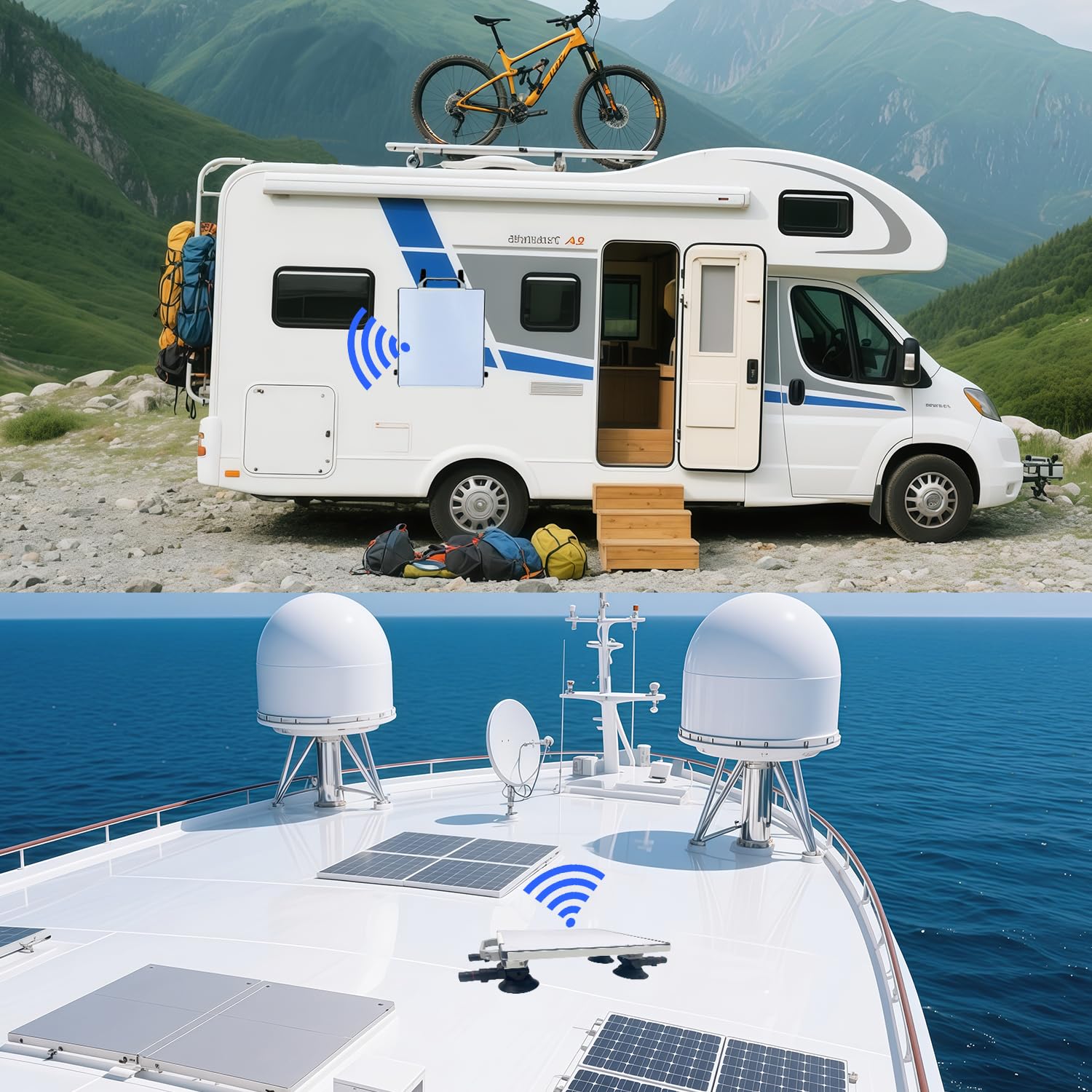 Metal Resistente Bomba Ventosa Compatible con Starlink Mini - Resistente de 3 '' Ventosa para Coche/Autocaravana/Barco -Seguro, Resistente a La Intemperie, Resistente Las Vibraciones Soporte