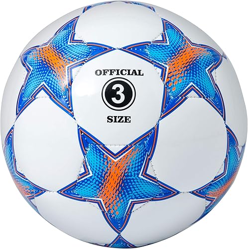 Miniatura 10 de Balón de fútbol Runleaps tamaño 1.5 y tamaño 3 y tamaño 4 y tamaño 5 para niños y adultos, pelotas de juguete con patrón de estrellas de tamaño