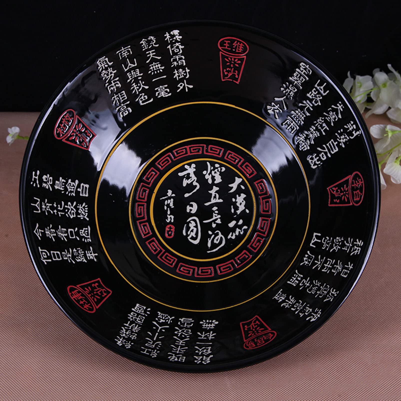 Cuencos de ramen japoneses de cerámica, tazones de fideos grandes de 1500 ml, tazones de pho de porcelana, tazones de sopa, cuenco para ensalada, fideos asiáticos de Udon Soba Pho, para día de Navid