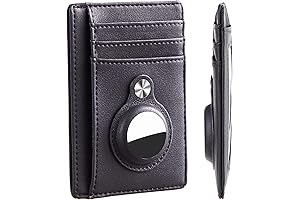 Slim Minimalist Front Pocket Wallet with AirTag Holder