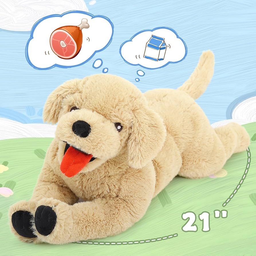Amazon.co.jp: Lanmore 21インチ 犬 ぬいぐるみ 大型 子犬 フラシ天