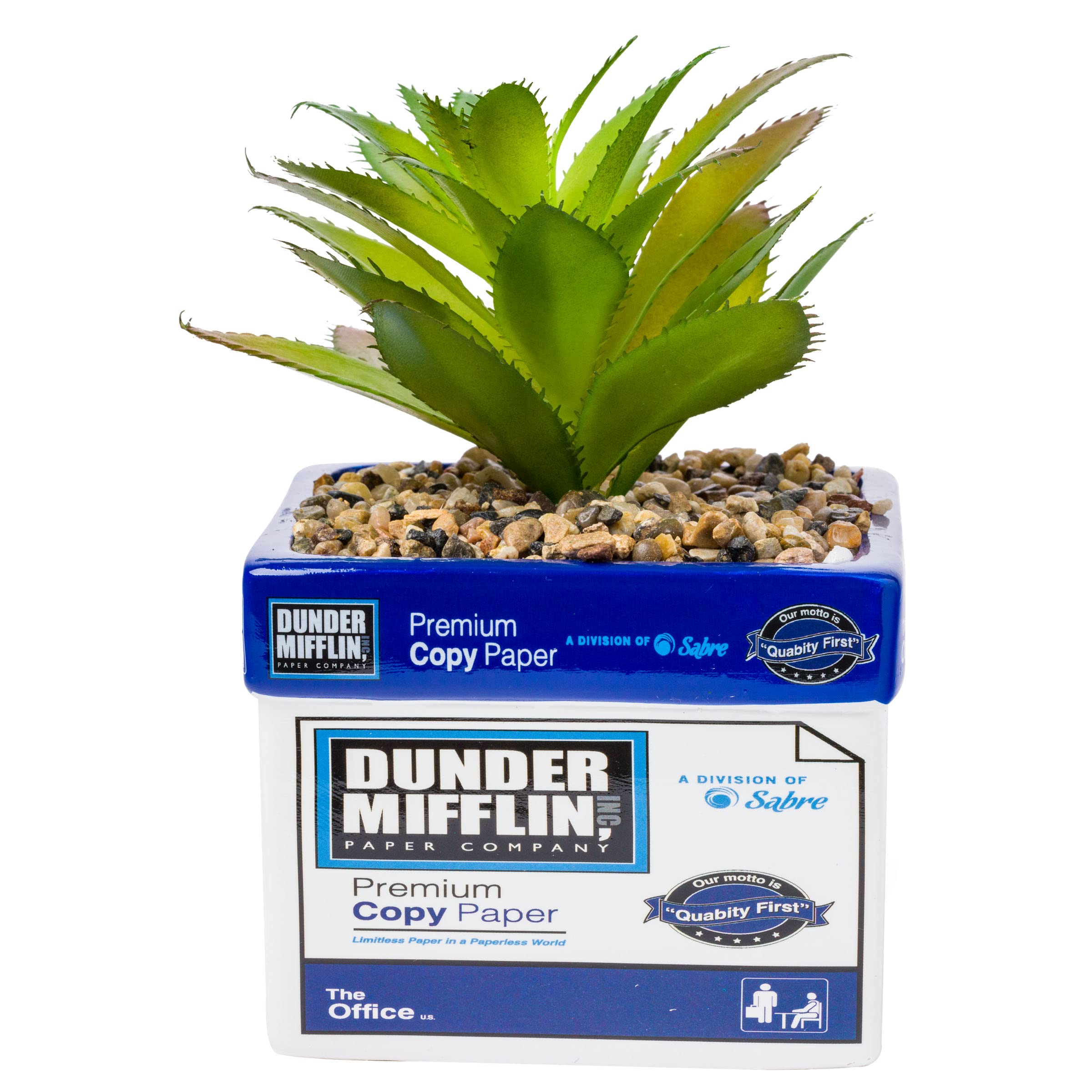 Silver Buffalo The Office Dunder Mifflin Paper Box Ceramic Planter