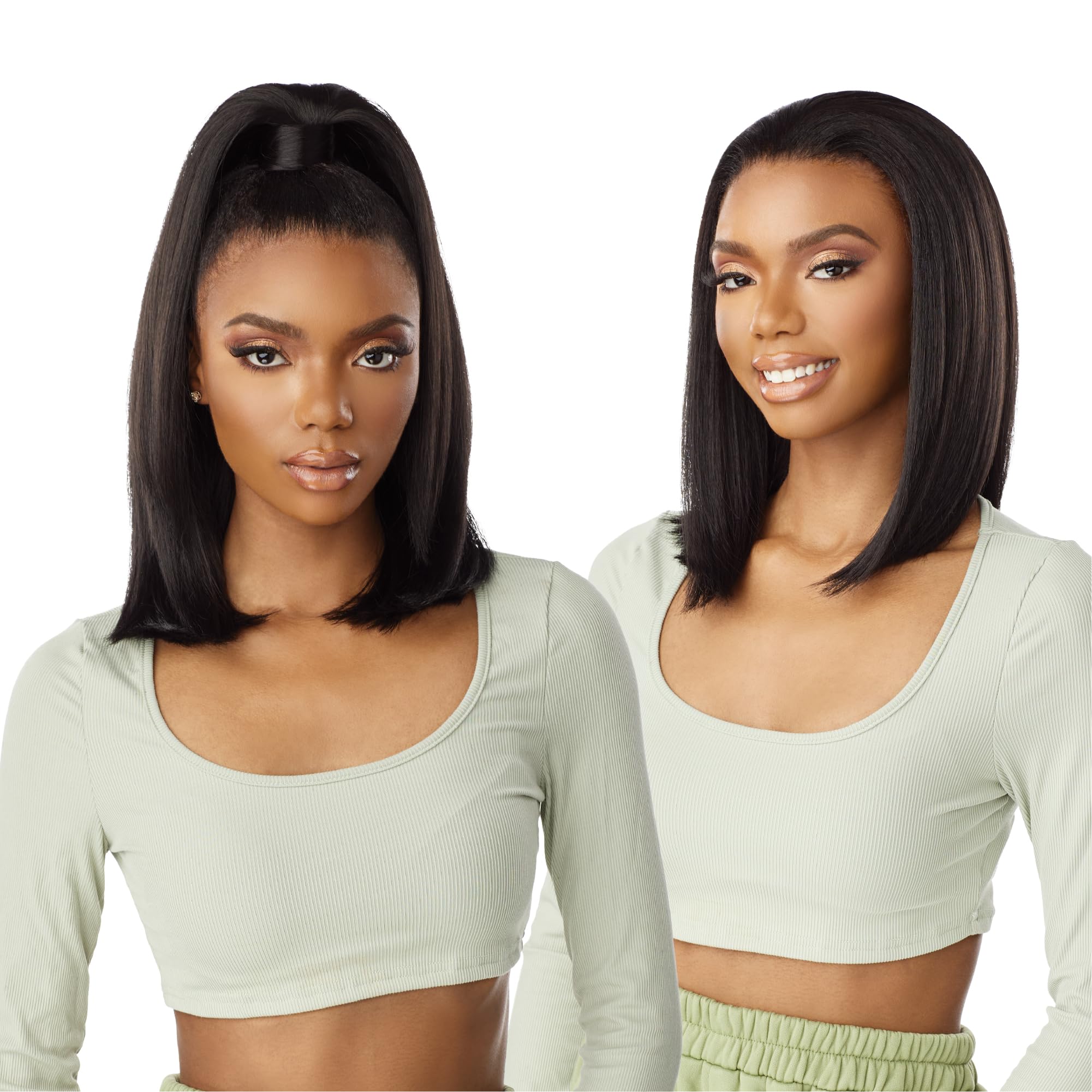 Sensationnel Instant Updown Halfwig Pony - Iud 19 4 Style in 1 Half Wig And Pony Drawstring (2 DARKBROWN)