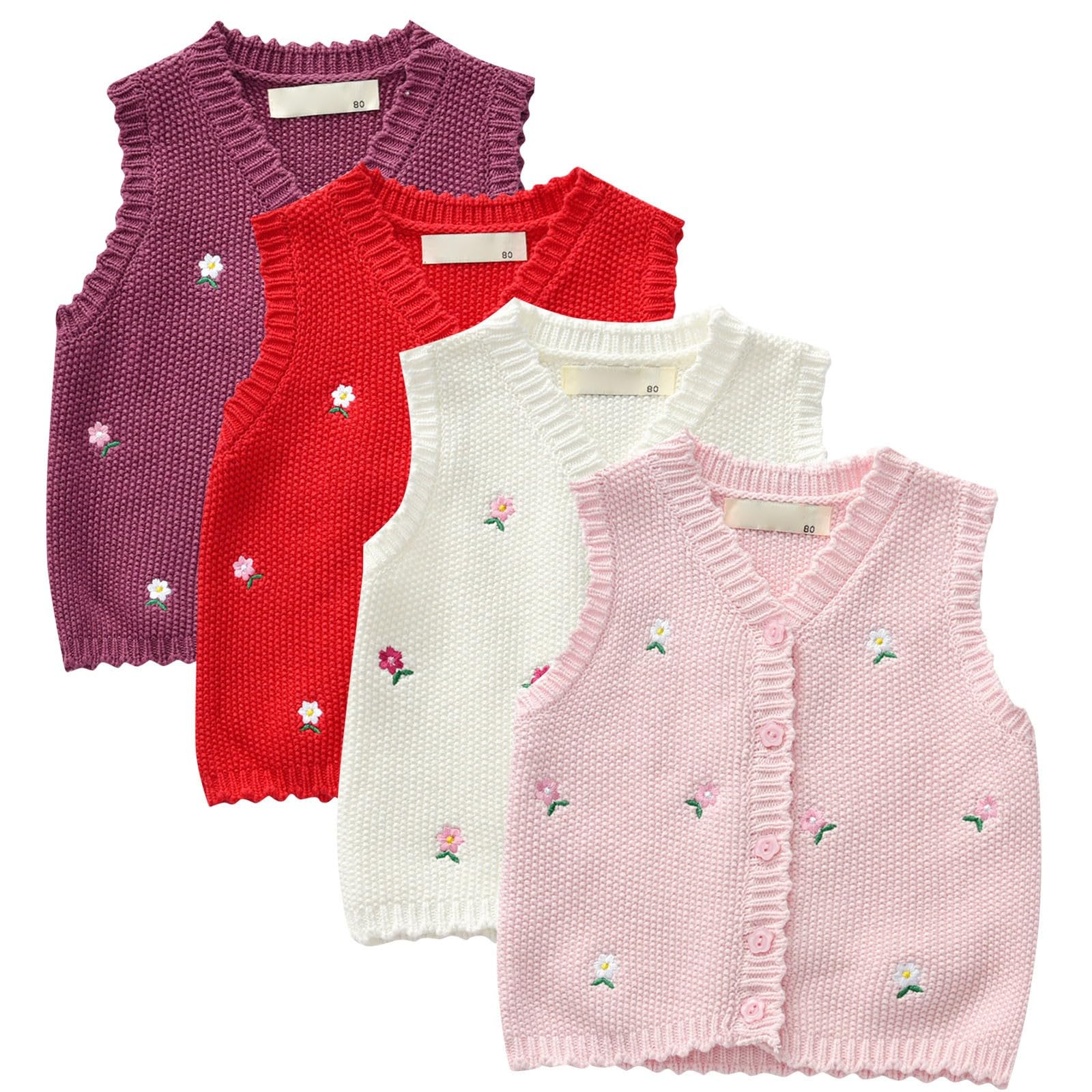 Baby Boy Girl Western Vest Sleeveless Button Down Tassel Tank Tops Fringe Vintage Cowboy Cowgirl Jacket Cardigan (A-Red, 5 Years)