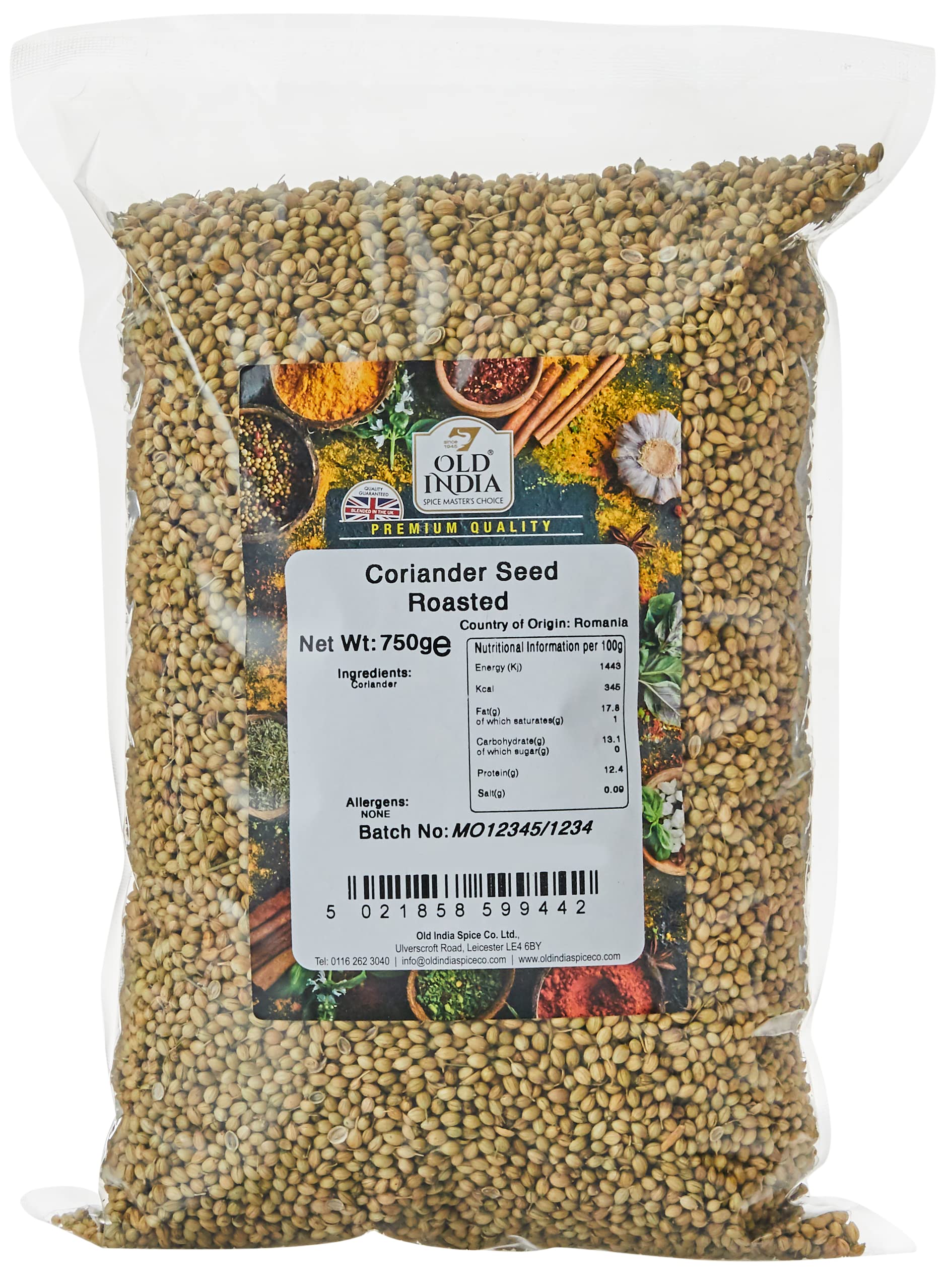 Old India Coriander Seed Roasted 750g