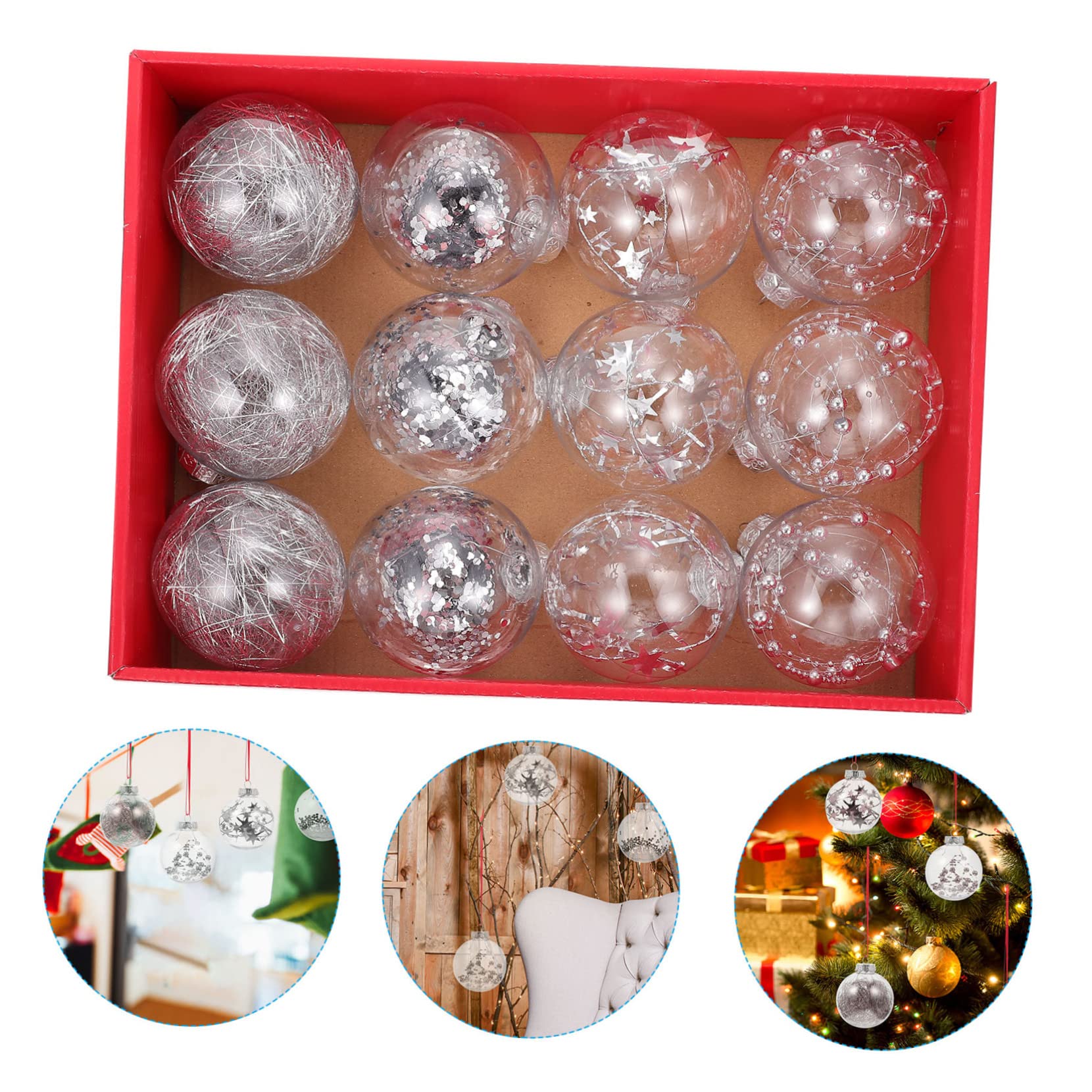 Boules de Noël Décoratives à Suspendre pour Sapin de Noël et Décoration Intérieure Style Aléatoire