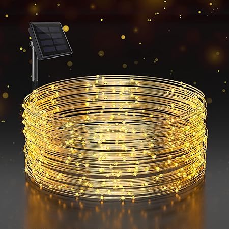 Amazon Co Jp Keynice フェアリーライト ソーラー Led イルミネーションライト ガーデンライト おしゃれ ストリングライト 屋外 ソーラーライト Led電飾 0電球 全長m クリスマス 学園祭 Led飾りライト 8パターン点灯モード Ip65防水 ウオームホワイト Diy 工具