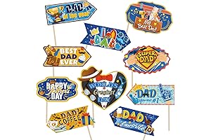 HOWAF Fathers Day Yard Sign Decoration Set, Father's Day Party Decorations