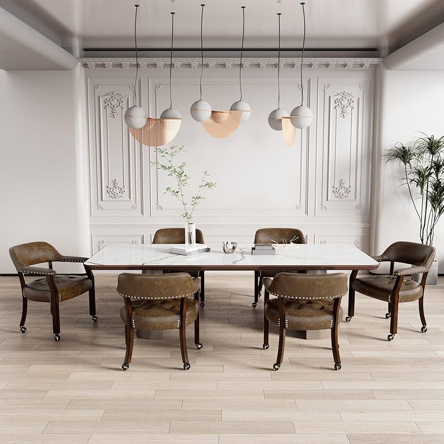 Amazon.com: LEEMTORIG Set of 6 Large Dining Chairs with