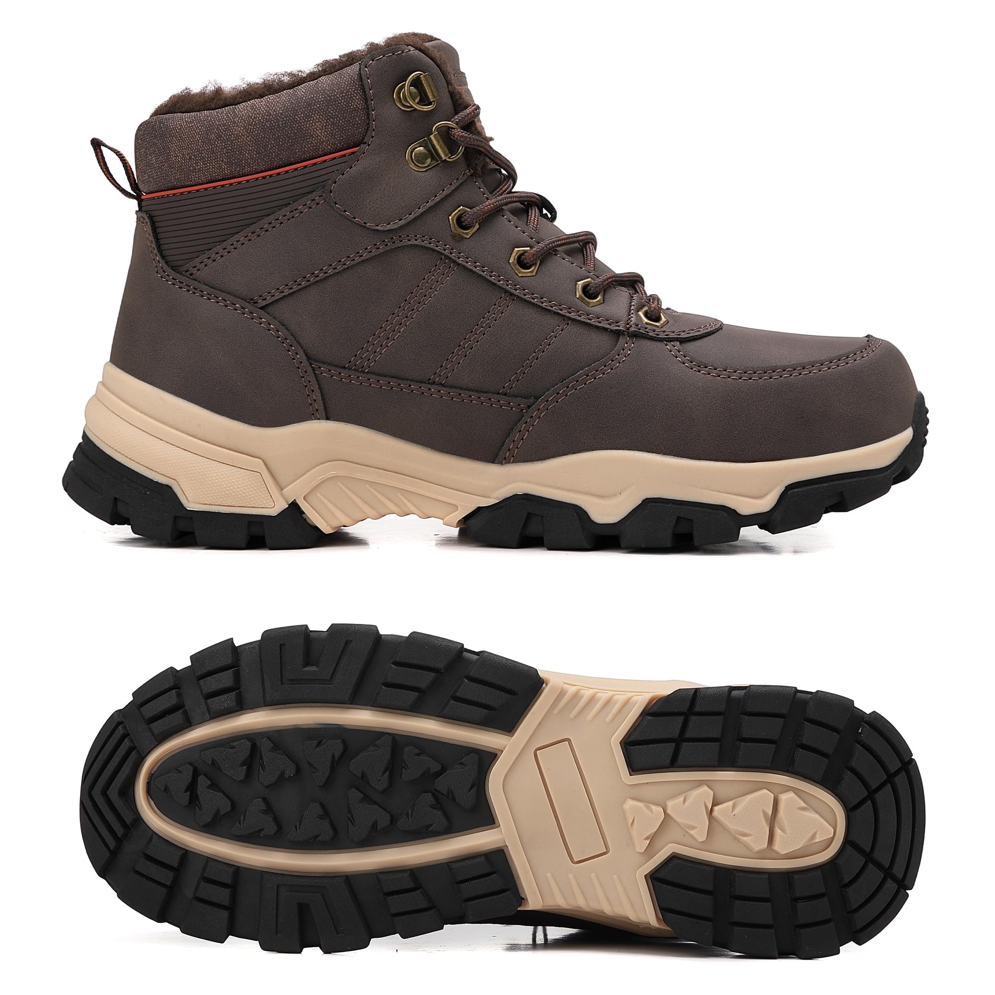 ARRIGO BELLO Stivali Uomo Invernali Scarpe Invernale Scarponcini Neve Stivaletti Antiskid Caldo Trekking Montagna Boots Taglia 41-46
