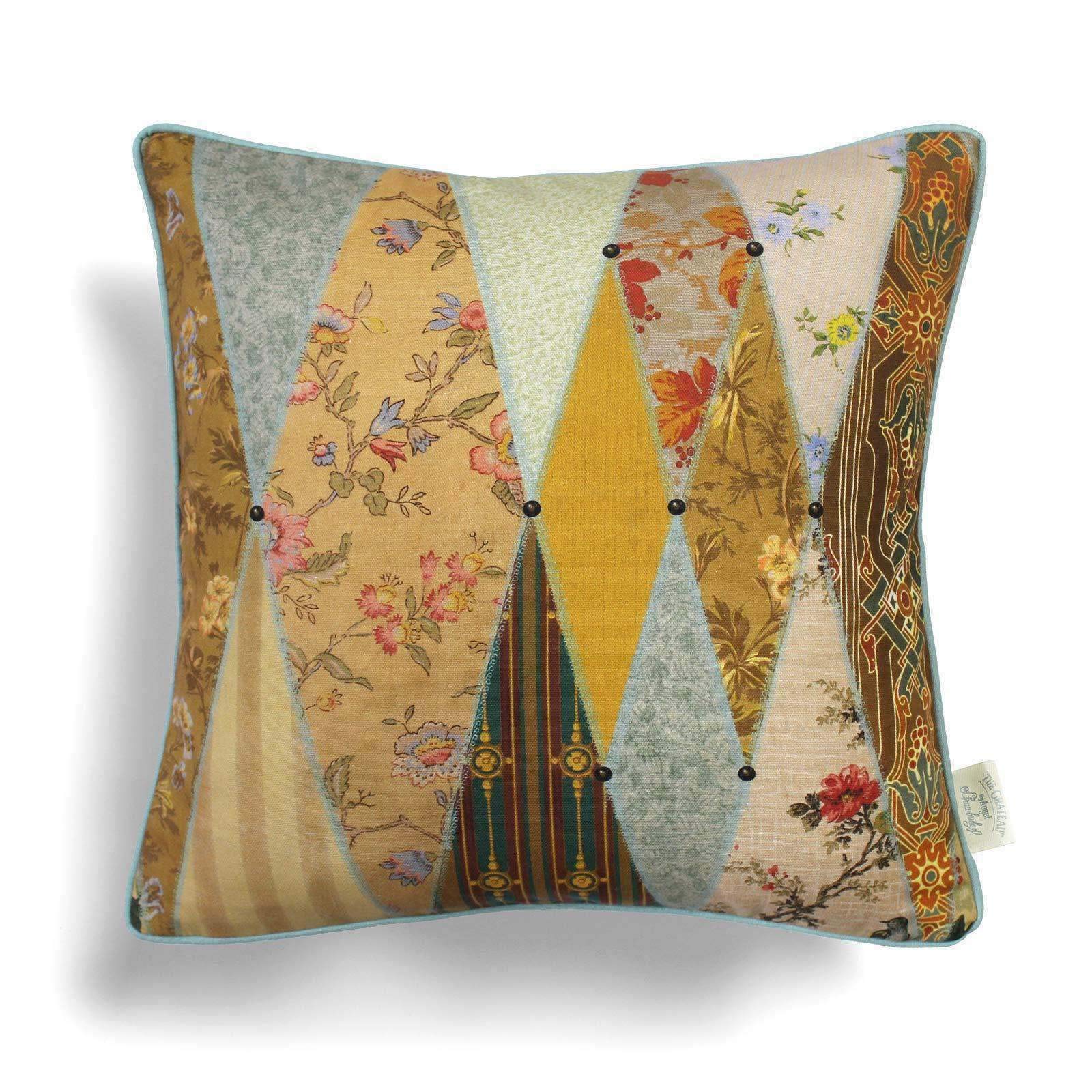 The Chateau 1 x MUSEUM Cushion Cover - 43 x 43cm - MULTI - No Insert