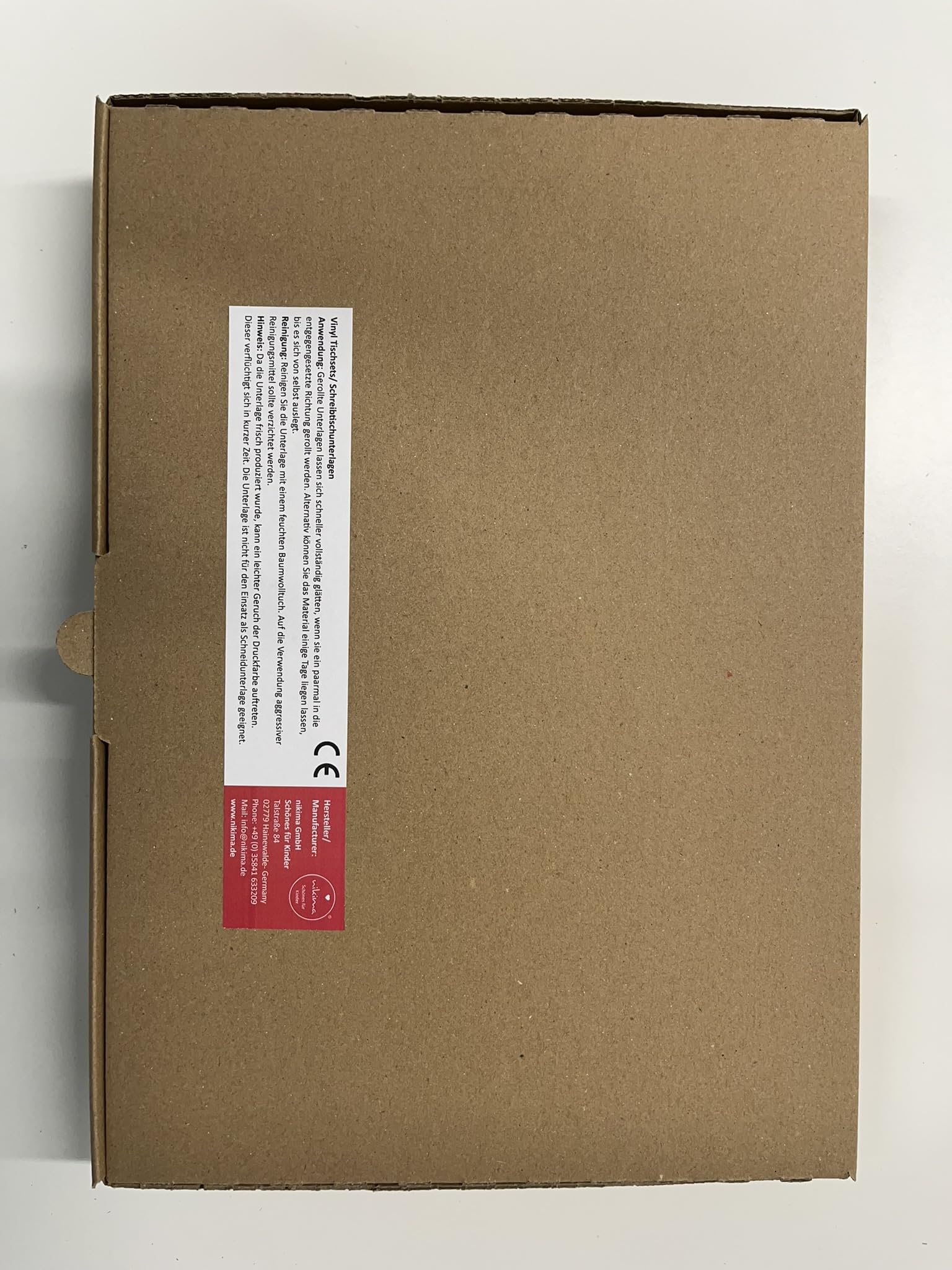 Set De Table En Vinyle 40 X 30 Cm (Lot De 6) Liserés Bleu Et Noir