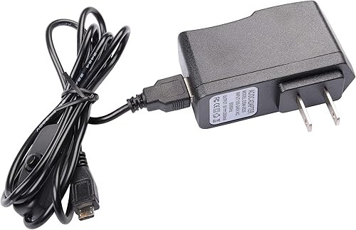 5V/2.5A Fuente de Alimentación Micro USB Cargador Adaptador con Interruptor de Encendido y Apagado para Raspberry Pi 3/2 Modelo B