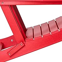 Vista 64 de WestinTrends Malibu - Juego de 2 sillas Adirondack plegables de polietileno para exteriores, color lima