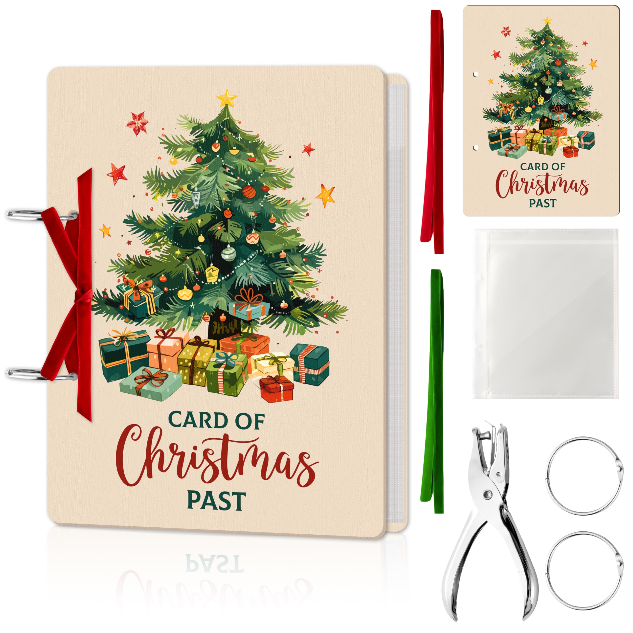 holiday card binder Amazon.com: CJiangpo Christmas Card Keeper Set