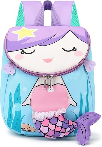 Bluboon Mochila para niños pequeños para niñas, mochila preescolar 3D, mochila escolar para niños pequeños