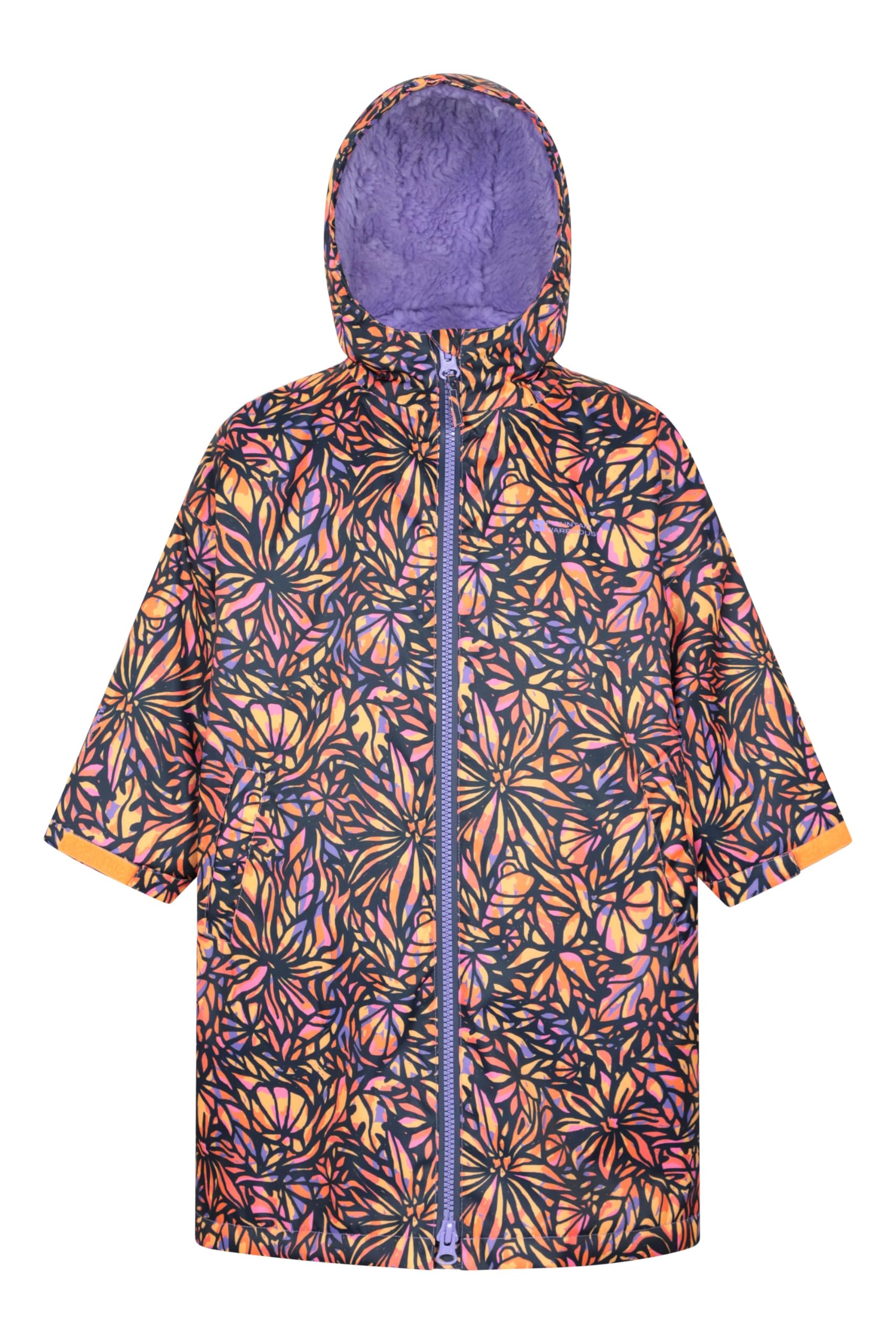 Mountain Warehouse Tidal Printed Kids Changing Robe Navy (01) M