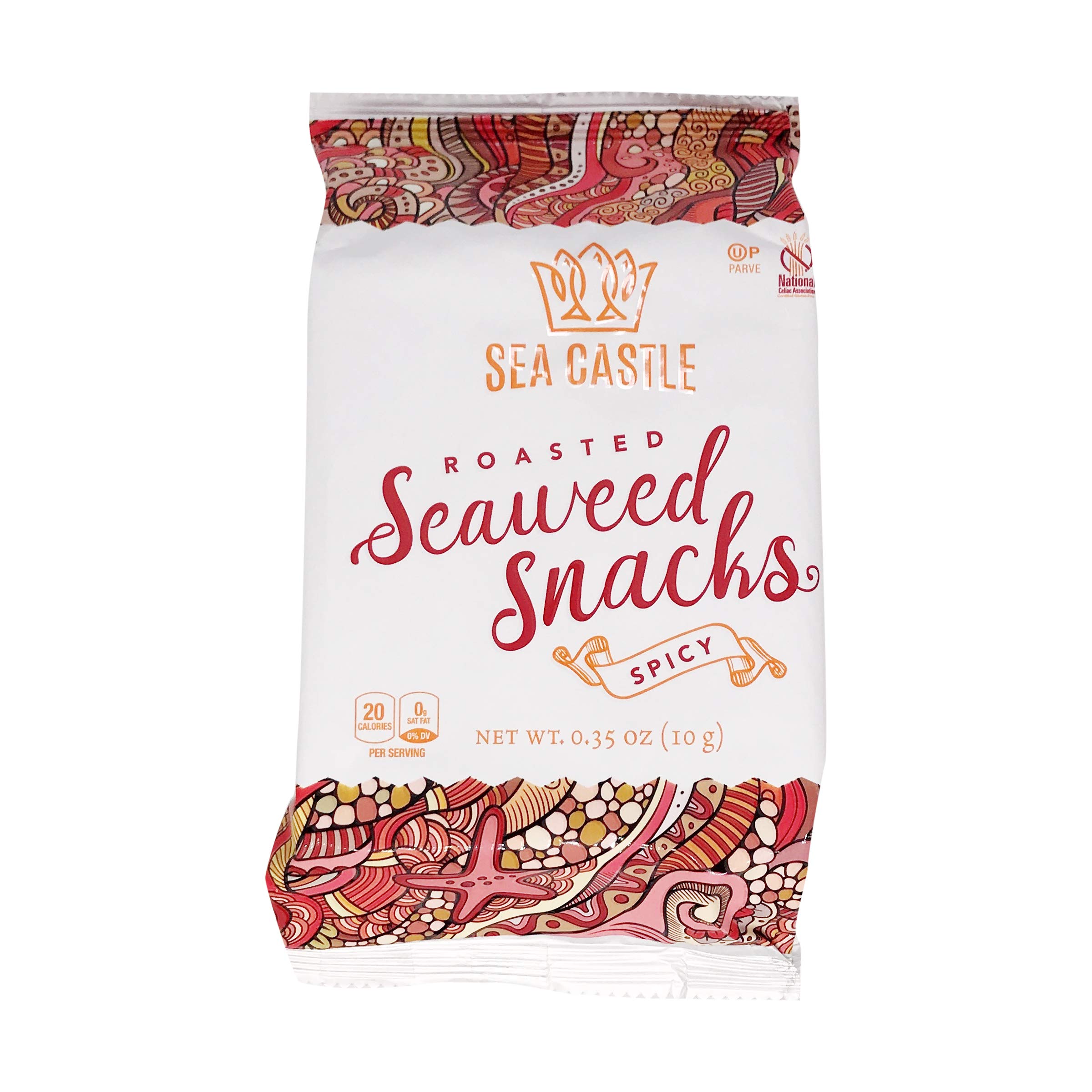 Sea Castle, Spicy Roasted Seaweed Snack, 0.35 Ounce
