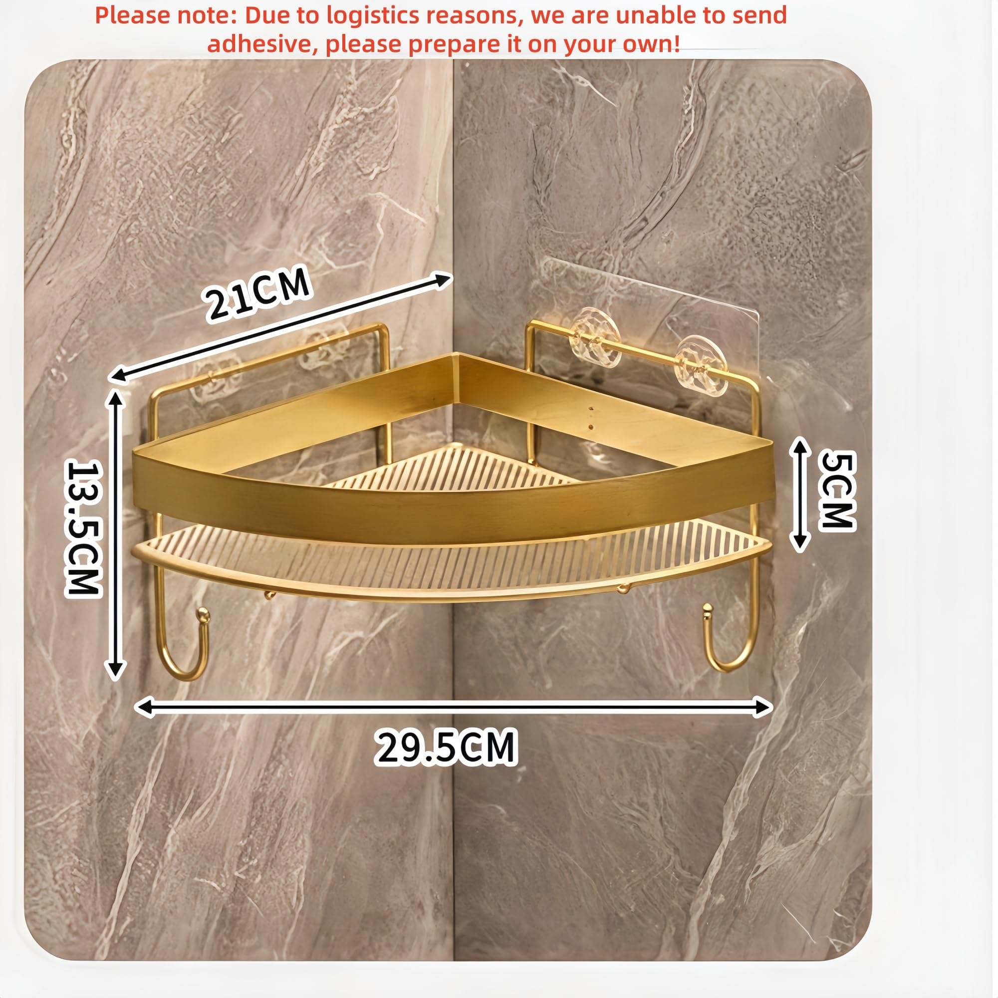 Estante de Ducha sin Necesidad de taladrar, Organizador de Esquina de 2 Niveles, Estante de Almacenamiento, Impermeable y Que Ahorra Espacio para Guardar champú en la bañera (Negro