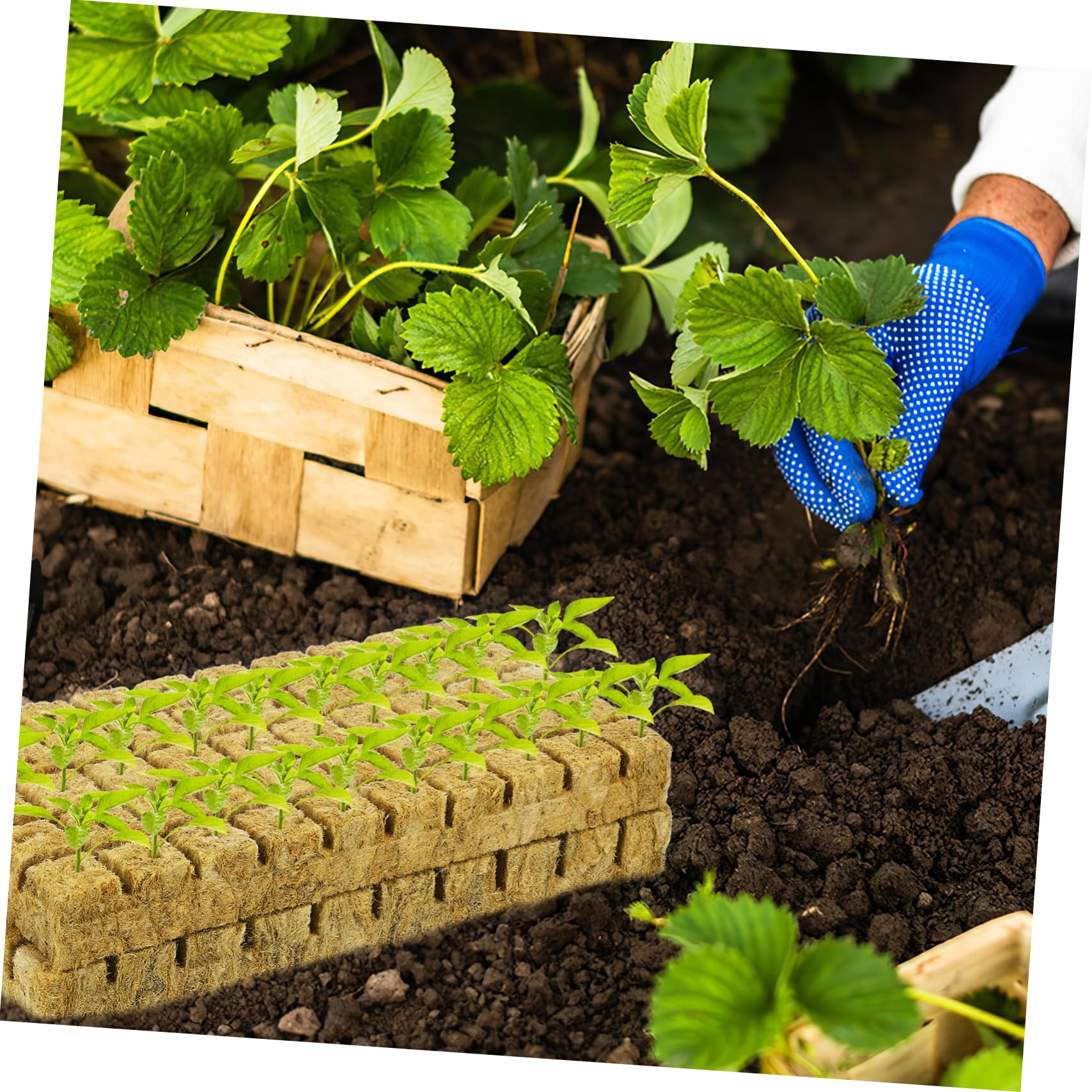 Sosoport 3 Juegos Bloques De Tierra para Propagación De Plantas Cubos para Plantas Cubos De Tierra os para Plantación Hidropónica Tapones De Cultivo os para Iniciar 100 Uds * 3