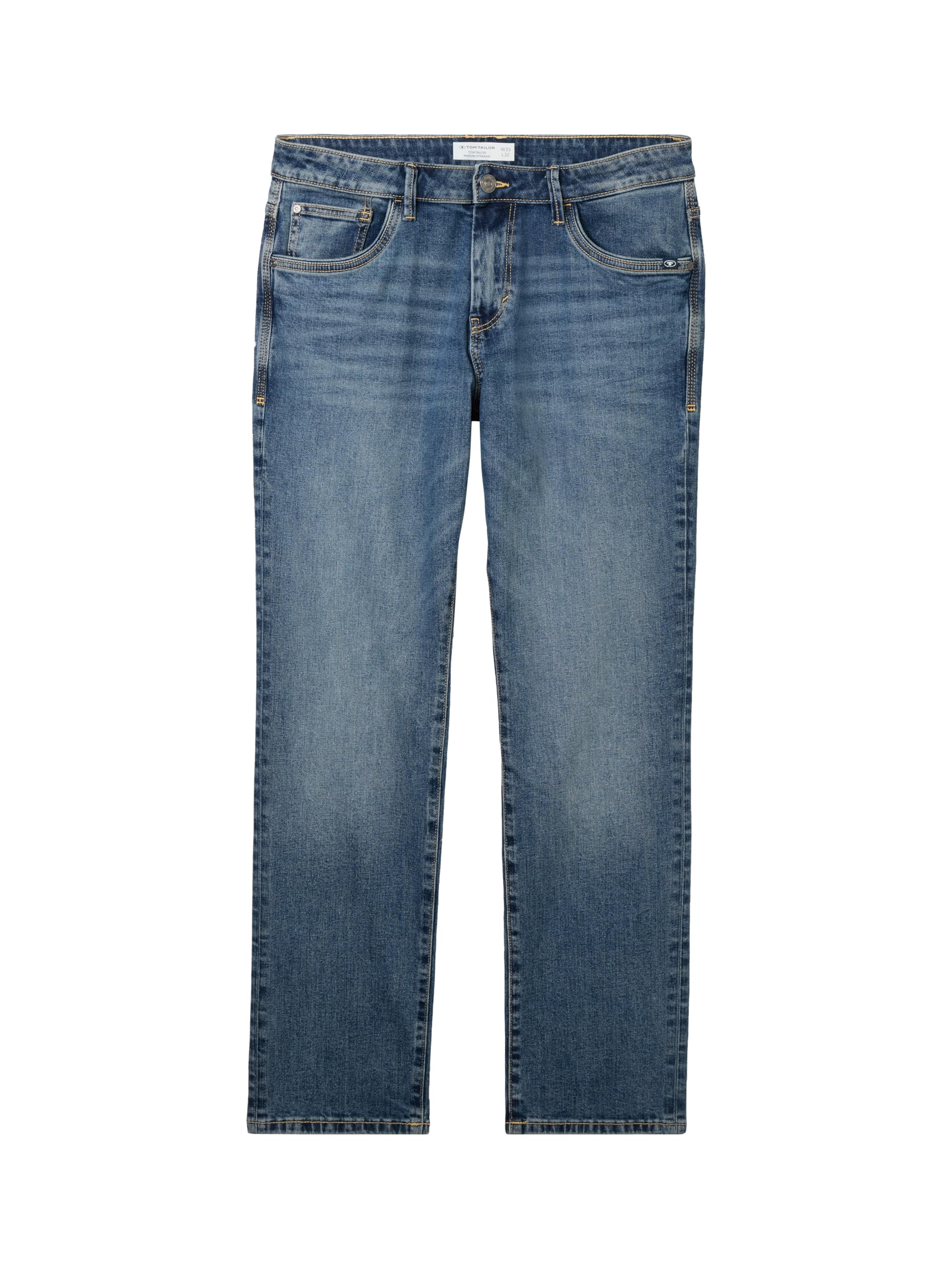 Tom Tailor Herren Marvin Straight Jeans