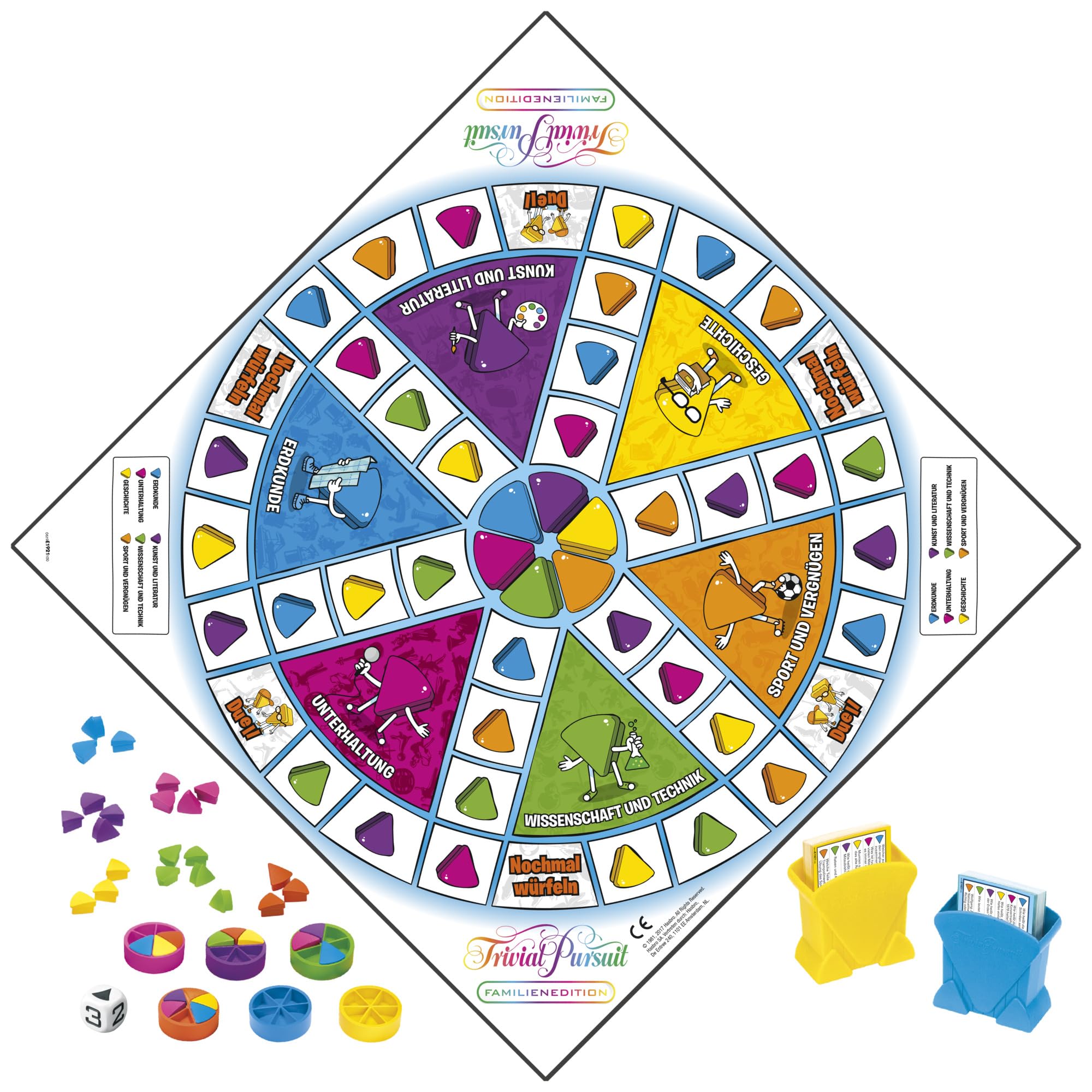 Hasbro Gaming E1921100 Trivial Pursuit Édition Famille Jeu de Table (Version Allemande)