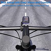 Vista 5 de Soporte de bicicleta frontal para Garmin Edge, plástico extendido manillar de ciclismo GPS Soporte de computadora para Edge