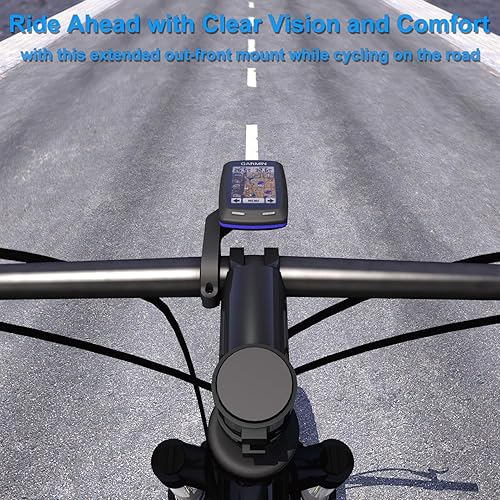 Miniatura 5 de Soporte de bicicleta frontal para Garmin Edge, plástico extendido manillar de ciclismo GPS Soporte de computadora para Edge